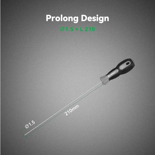 Creality 3D Printer Tools, Creality Clog Poke 3D Printer Nozzle Cleaning Kit for 1.75mm Filament Nozzles, Φ1.5mm Needle with Arrow Tip, 210mm Prolong&Hight Hardness Cleaning Hotend Without Disassembly
