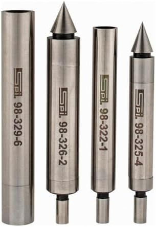 SPI Mechanical Edge & Center Finder Set: Single End, Double End, Cylinder Contact, Cone Contact