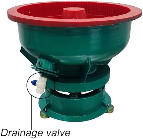 TECHTONGDA Vibration Grinder Polisher Electric Deburring Chamfering Machine Polyurethane Inner Liner 80L 220V 1100W