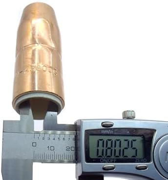 5PK N-A5800C AccuLock S Nozzle, Large, 5/8" Bore, Flush, For Miller MDX-250 MIG GUN Fit D-MA250 Diffuser and Bernard AccuLock S sconsumables