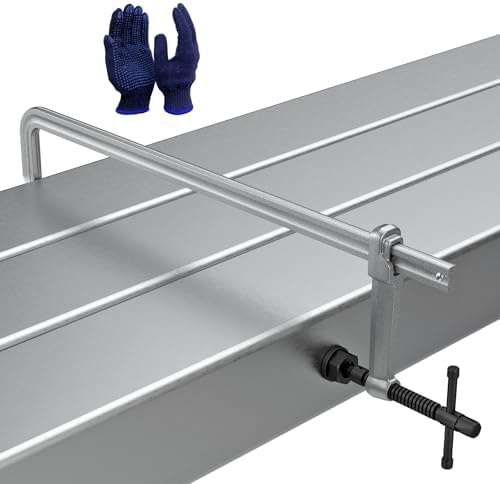 Heavy Duty 24" Inch F-Clamp w/Replaceable Pad, 5-1/2-Inch(140mm) Deep Throat, Drop Forged Steel F Style Bar Clamps for Welding, Bar Size 1-1/5" * 3/5", 2900LB Clamping Force