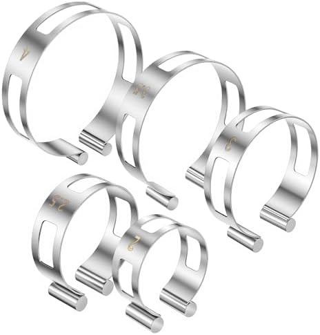 Hicarer 5 Pcs Exhaust Pipe Tacking Band Welding Clamp-on Kit, 2"-4"