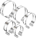 Hicarer 5 Pcs Exhaust Pipe Tacking Band Welding Clamp-on Kit, 2"-4"