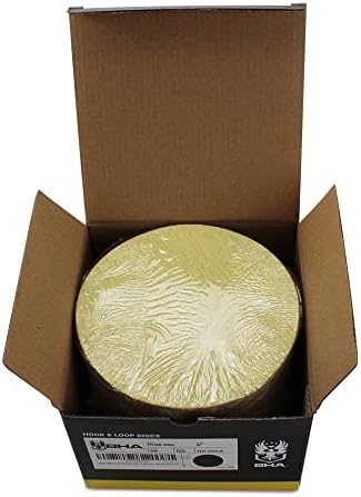 BHA 6" No Hole Hook & Loop Sanding Discs for DA Sander, 220 Grit - 100 Pack