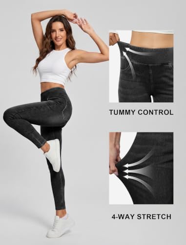 FireSwan Stretchy Jeggings for Women High Waisted Pull On Skinny Jeans