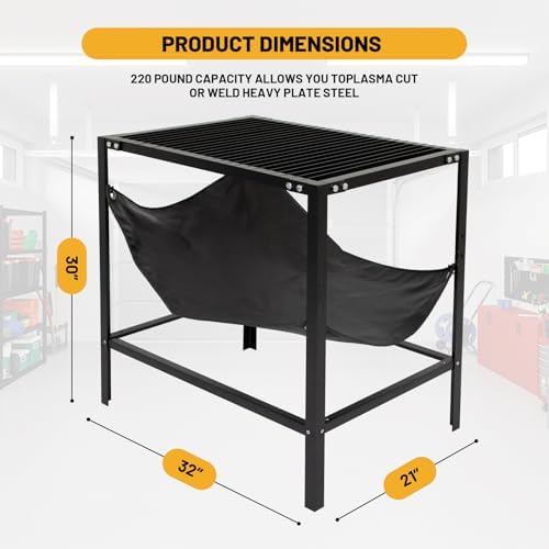 Plasma Welding Cutting Tableb With Carbon Steel Frame, Replaceable Slats