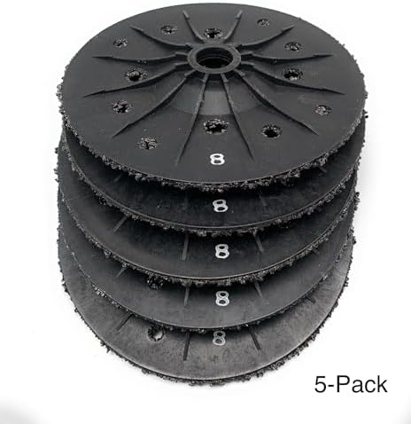 SIGNI 5 Pack SiC Plastic Back Grinding Wheel for Granite/Marble/Concrete and Glasses (7 INCH, 8 GRIT)