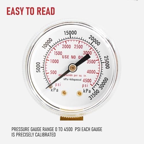 RX WELD Dual Output Argon Flow Meter, 0-60 CFH, CGA580 Inlet