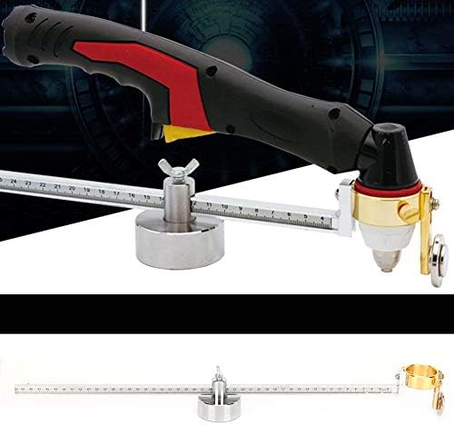 Plasma Circle Cutting Guide, Adjustable Magnetic Round Cutter Attachment for Metal Fabrication P80 Torch Thickened Alloy 10 to 100cm 39.3 Inch