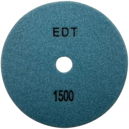 7" Dry Stone & Concrete Polishing Pad, 1.5mm Segment Height, 1500 Grit