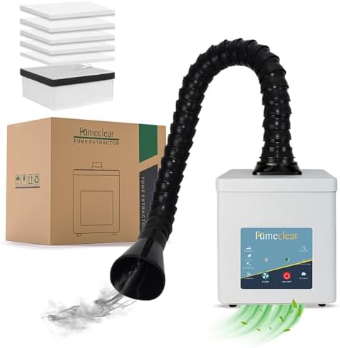 FC-2001A Solder Fume Extractor, 2-in-1 H13 HEPA Activated Carbon