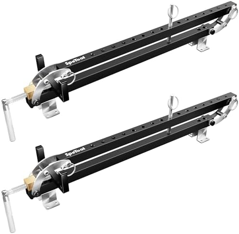 SpeTool Panel Clamp, 4-Way Pressure Parallel Clamp For Board Cabinet, Tabletops, Woodwork, Adjustable Parallelogram Couplers, Cutting Board Clamps For Precision Projects, 16 Inch Panel Clamps 2 Pack
