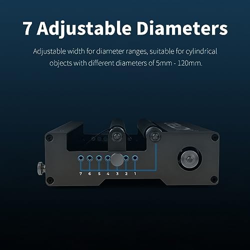 Creality Official Laser Rotary Roller, 360° Laser Engraver Y-axis Rotary Module for Engraving Cylindrical Objects, 7 Adjustment Diameters 5mm to 120mm, Compatible with Creality Falcon/Falcon2 Engraver