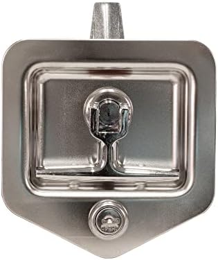 Buyers Products L88552 Stainless Steel T-Handle Latches, 2 Pack Set | Two Locking Stainless Steel T-Handle Latches Secure Tool Boxes, Trailer Doors, RVs, Campers, Truck Caps, And Service Doors