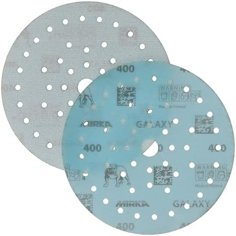 Mirka Galaxy Multifit Sandpaper 6 inch Grit 400 50 Discs Pack