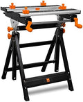 WEN Portable Work Bench with Steel Construction, Clamping Vises, and Adjustable Height and Bevel (WB2322T)