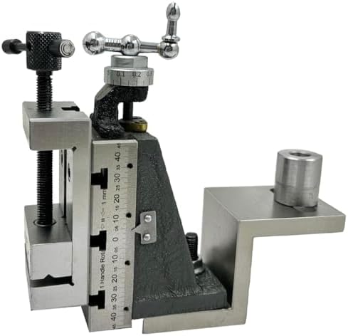Mini Vertical Milling Slide Mounted on Z Type Angle Plate -Direct Fit for Mini Lathe Machine (Without Clamp & with Mini Vice 2")