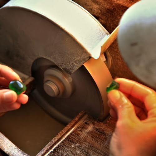 HARFINGTON Diamond Lapidary Wheel 6 Inch x 1 Inch Arbor Hole 2000 Grit Grinding Wheels for Stone, Marble, Glass, Ceramics, Crystal, Carbide, Steel