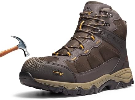 NORTIV 8 Men's Waterproof Steel Toe Work Boots