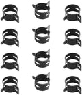 30pcs 0.98" ID Constant Tension Band Hose Clamps, 25mm Spring Band Type Action Hose Clamp Manganese Steel Fuel Line Clamp Low Pressure Air Clip Clamp for Fuel Hose Line Water Pipe Air Tube black