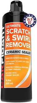 Carfidant Scratch & Swirl Remover - Polishing, Rubbing & Buffing Compound for Car Paint Repair - Restores Shine & Enhances Gloss, 16.9 fl oz