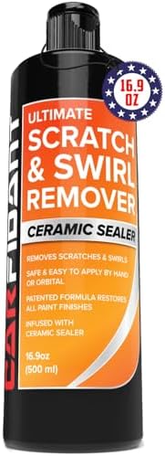 Carfidant Scratch & Swirl Remover - Polishing, Rubbing & Buffing Compound for Car Paint Repair - Restores Shine & Enhances Gloss, 16.9 fl oz