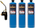 Bernzomatic TS4000 Trigger Start Torch 361524 (TS4000 Torch + 3 Pack Propane Gas)