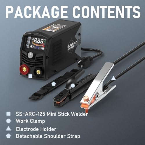 Sunstac 125A Mini Stick Welder, 110V Portable Design