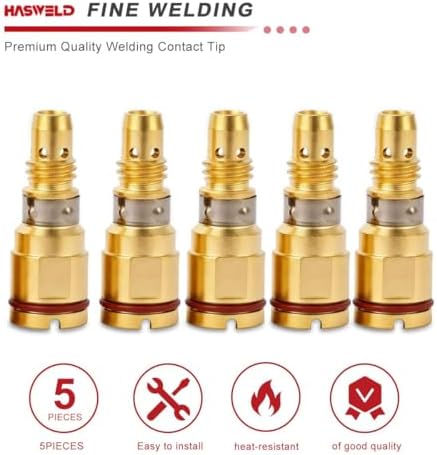 5-PK Gas Diffuser D-M250 Replacement for Miller AccuLock MDX-250 guns Millermatic 212,235,250,251,252,255 Mig Welder