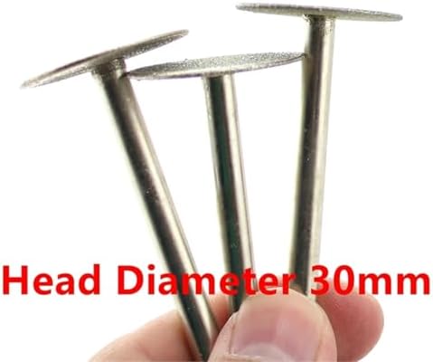 Grinding Wheel for Drill 6Pcs 20/25/30mm Super-Thin T Head Diamond Grinding Needle Bit Mounted Point Carving 6mm Tools Shank(Diameter 30mm-6Pcs)