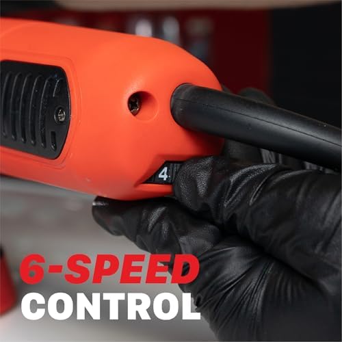 Maxshine M8S V2 Dual Action Polisher – 8mm Throw Random Orbital Buffer, 1000W Detailing Machine with 5″ Backing Plate – 6-Speed, 5/16″ Thread for Car, Truck, SUV & Boat Paint Correction