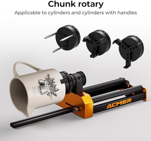 ACMER M4 Laser Rotary Roller for P3, P1 & Most Laser Engravers