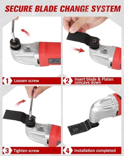 AVID POWER Oscillating Tool 3°Oscillation Angle 22,000 OPM Oscillating Saw