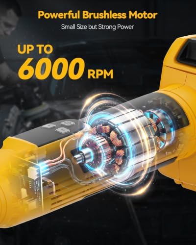 Cordless Mini Car Buffer Polisher Fit for Dewalt 20V Battery(No Battery)