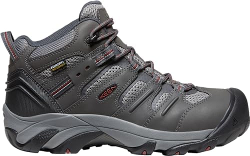 KEEN Utility Men's Lansing Mid Height Steel Toe Waterproof Work Boots
