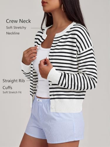 Trendy Queen Cropped Cardigan Sweaters for Women Fall Fashion Clothes 2026