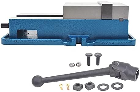 5In x 4.92In CNC Milling Machine Vise Lockdown Bench Vise, High Precision Clamping