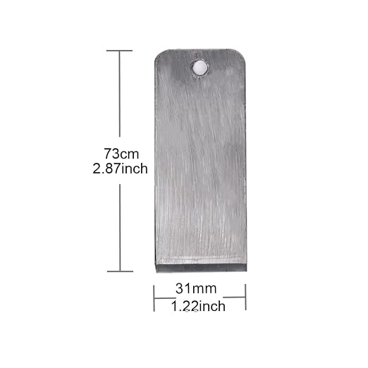 2 Pack 31MM / 1.22'' Wide Replacement Plane Iron Blade for Mini Woodworking Hand Planes Edge Trimming Bench Planer Carpentry Saw Blades…