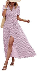 PRETTYGARDEN Women's Boho Floral Summer Maxi Dresses