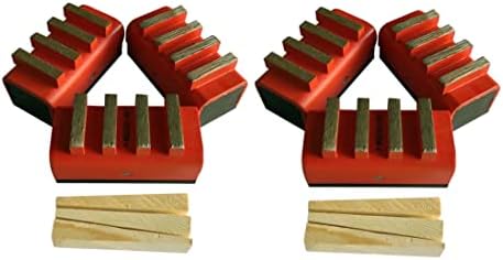 Diamond Grinding Blocks for Concrete Grinding, Set of 6, #18/20 Grit