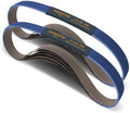 POWERTEC 1x30 Sanding Belts, 12PK, 24 Grit Zirconia 1 x 30 inch Sanding Belts for Belt Grinder, Belt and Disc Sander, Knife Sharpening, Woodworking, Metalworking, Derusting (4130024Z-6-P2)