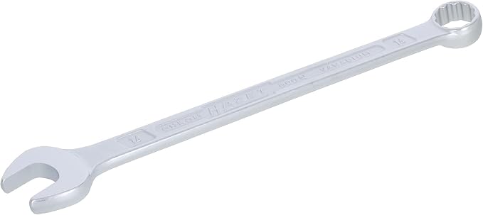 HAZET Combination Wrench Set 600SPC/16 I 16 Tools, Output: External Double Hexagon, Width Across Flats: 7-24 Mm, Slim Ring Wrench Shank with Extra Sturdy Double T-Profile
