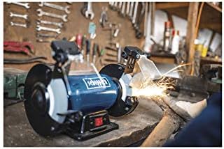 Scheppach Sander/Double Sander SM150L | Grinding Disc, Finishing Disc, Grinding Stone | 400 W Power | Bore Diameter: 150/12.7 mm