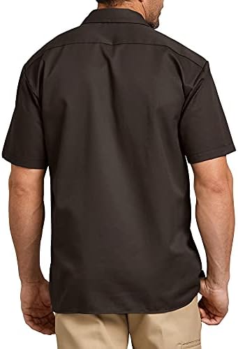 Dickies Men’s Short Sleeve Work Shirt – Durable Twill Button Down Shirts for Men, Lightweight Uniform for Daily Wear