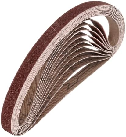 HARFINGTON 1/2 x 12 Inch Sanding Belts, 20 Pcs 100 Grits Aluminum Oxide
