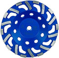 SALI 7 Inch Concrete Grinding Wheels 20 Turbo Diamond Segments 5/8-11 Arbor Diamond Grinding Wheel Fit for Paint, Epoxy, Mastic Coating Removal with CDB. New Technology