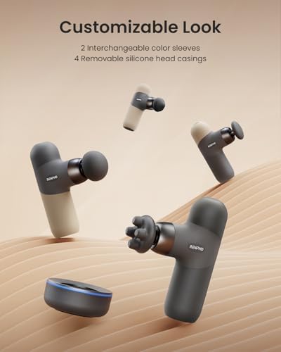 RENPHO Mini Thermal Deluxe Massage Gun with Heat, Charging Dock, Small
