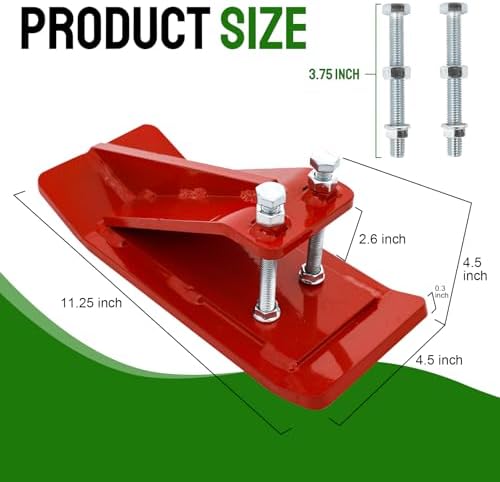 2 Pcs Ski Edge Protector for Snow Removal Spreading Gravel, Red