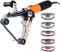 VEVOR Pipe Tube Polisher Sander, 1000W 120V Pipe Belt Sander with 6 Speeds 1100-3200rpm, Professional Belt Sander Grinding Machine with 50PCS Sanding Belts for Burnishing Finishing Rust Removal