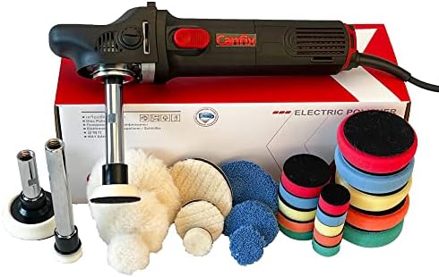 Mini Rotary Car Polisher Machine Buffing with Pads and M14 Extension Shafts